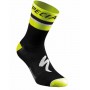 Calcetines Specialized RBX Comp Logo Winter con franja negra y detalles rojos