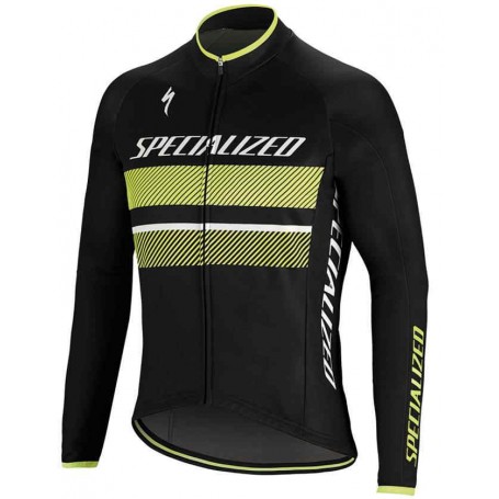  Maillot Specialized Element RBX Comp Logo LS Negro Amarillo