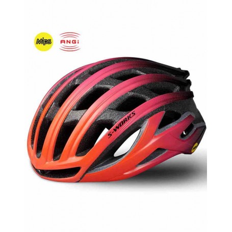 Casco Specialized S-Works Prevail II ANGI MiPS Acid Lava