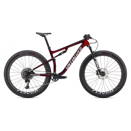 Bicicleta Specialized Epic Expert 2021 en color rojo granate