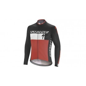 Chaqueta Specialized Therminal RBX Comp Logo LS negro rojo