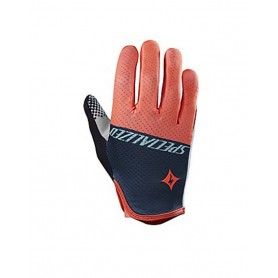 Specialized woman BG Gel long finger gloves neon coral