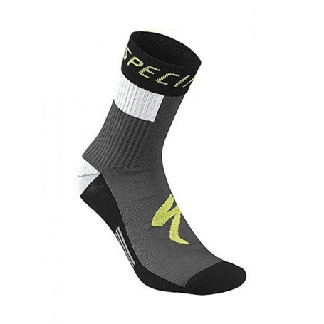 Calcetines Specialized RBX Comp Logo Winter amarillo neon negro